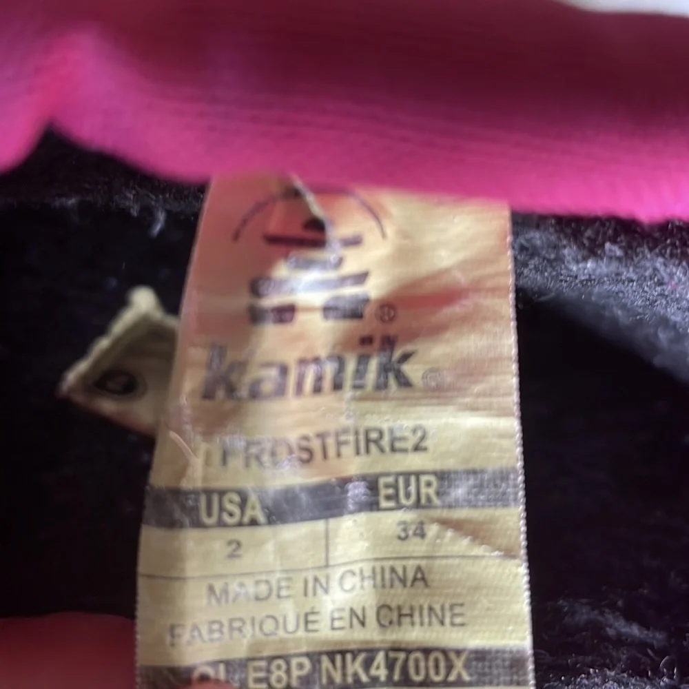 KAMIK Frostfire 2 Snow Boots Size 2